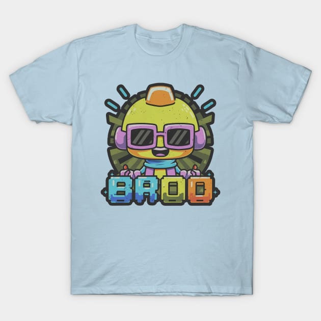 Groovy Tunes - The Retro DJ Bot T-Shirt by C.Note